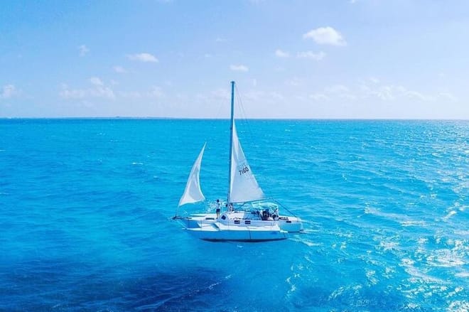 Isla Mujeres Tour in Private Catamaran with Snorkel and Lunch