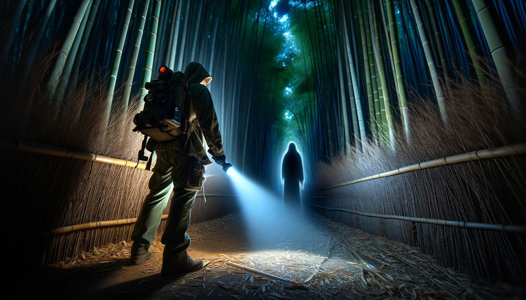 Ghost Hunting in the Bamboo Forest - Arashiyama Kyoto at night