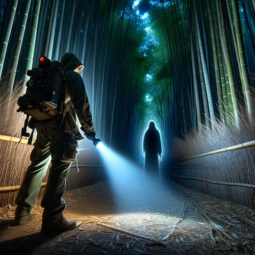 Ghost Hunting in the Bamboo Forest - Arashiyama Kyoto at night