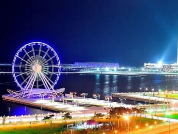 Multiple-day-tour-3 nights-4 days-Azerbaijan Tour-Baku Crystal Hall-Flag Square-Baku Ferris Wheel-Old City-House of Baku Khans-Multani Caravansarai-Maiden Tower