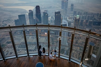 Burj Khalifa: At the Top (125 floor) with the Cafe Treat