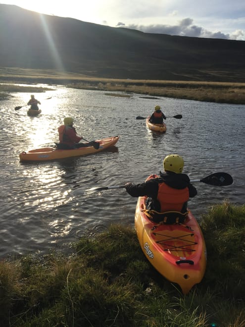 Kayak trip on North Iceland