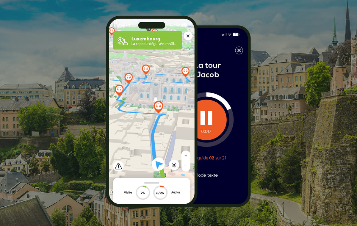 Luxembourg: Audio Guided Walking Tour (2:15 – 18 audio comments)