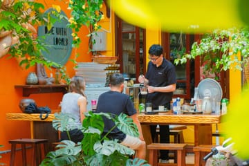 Hanoi Coffee Brewing Class with Snacks and Wine Tasting