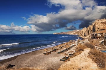 Private Half-Day Beach Tour of Kamari and Vlichada in Santorini