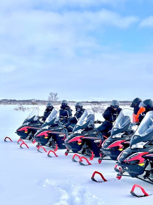 Lake Mývatn Snowmobile tour from Akureyri photo 2