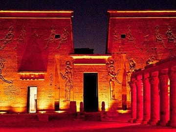 Sound and Light Show at Philae Temple in Aswan