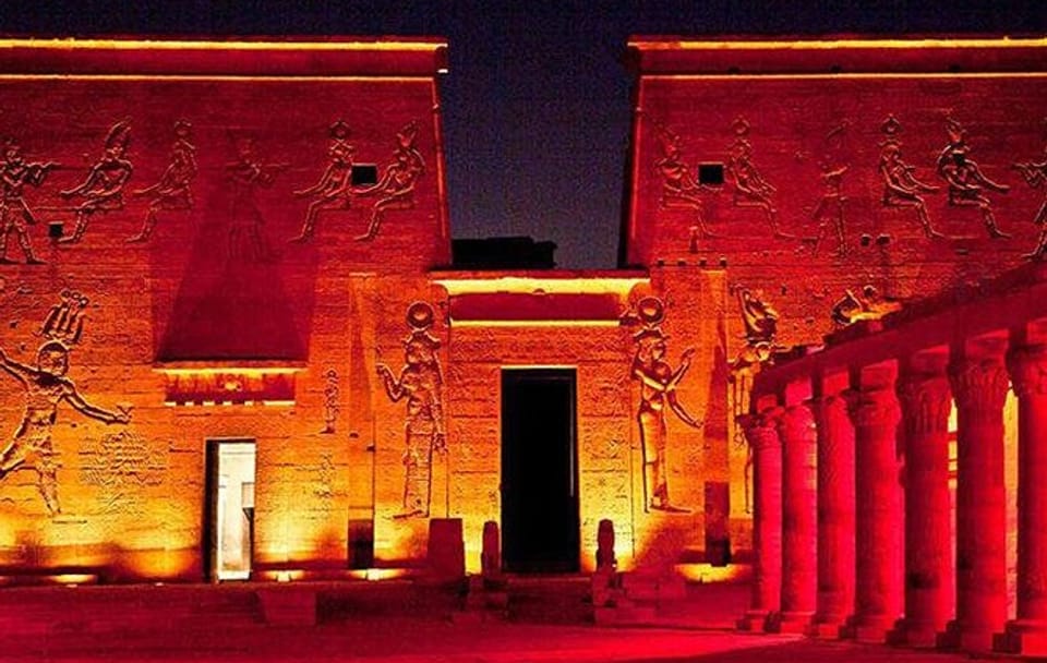 Sound and Light Show at Philae Temple in Aswan