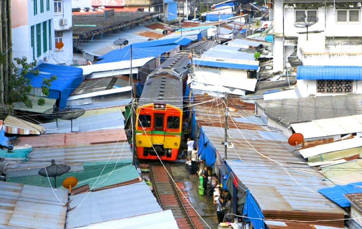 Maeklong Risky Market and Amphawa Floating Market