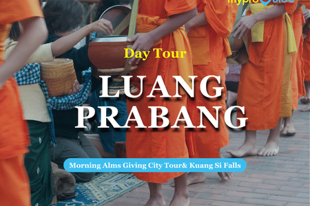 Luang Prabang Morning Alms Giving  City Tour& Kuang Si Falls