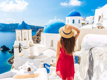 Private Highlights Tour of Fira, Santorini in a Luxury Vehicle
