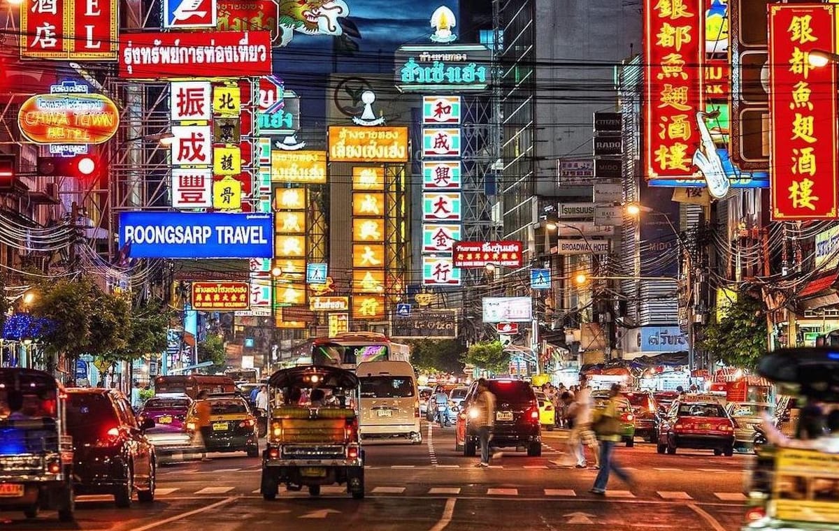 Bangkok China Town Evening Food Tour & Private Tuk-Tuk Ride