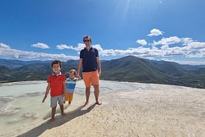Hierve El Agua, Mitla, Teotitlan Private Tour with Lunch in Maguey Fields