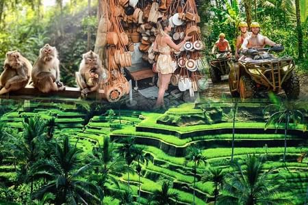 Adventure-Filled Ubud Tour: ATV Ride, Monkey Forest & Tegalalang Rice Terrace