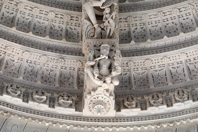 Bas-Relief Work in Ranakpur Temple