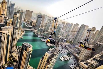 Zipline Experience in Dubai Marina with 1 Way optional Transfers