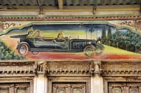 Exterior Wall painting of the Haveli in Mandawa Town.