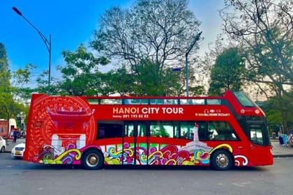 4 HOUR HANOI CITY TOUR HOP ON HOP OFF + WATER PUPPET SHOW
