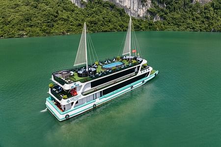 Luxury Halong Bay Cruise Experience: Kayaking, Swimming & Sightseeing