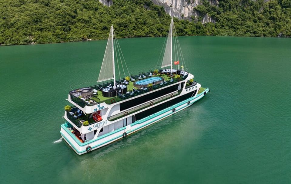 Amethyst 5 Star Cruise Luxury Halong 1 Day Trip From Harbor