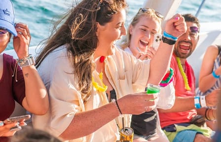Máncora Sunset Boat Party with Scenic Coastal Walk