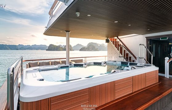 IRIS CRUISE – 5 Star Day Cruise – Halong Bay 1 Day – JACUZZI POOL
