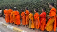 Luang Prabang Morning Alms Giving  City Tour& Kuang Si Falls  2