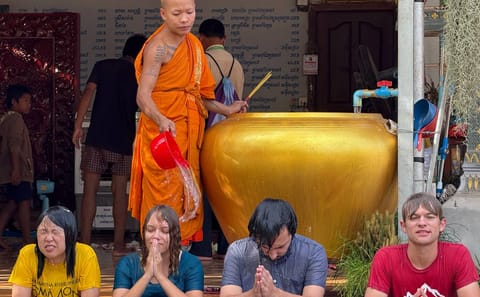 Monks Blessing and Village Tour in Siem Reap, Cambodia