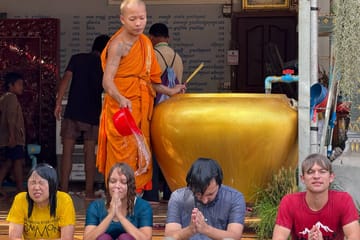 Monks Blessing and Village Tour in Siem Reap, Cambodia