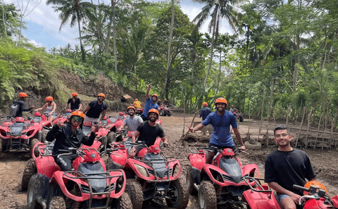 ATV Adventure Tour in Ubud with Temple and Waterfall Visits