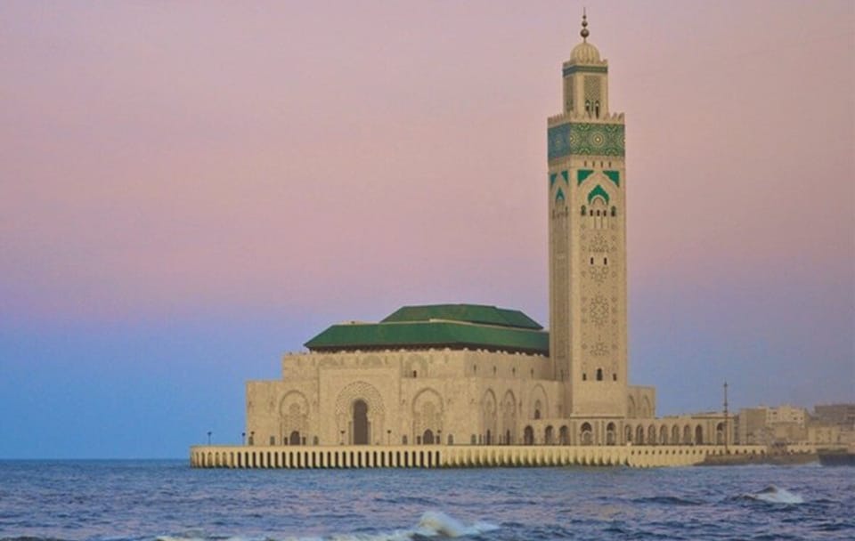 Casablanca Tour from Marrakech: Hassan II Mosque Nature w/Pick-Up