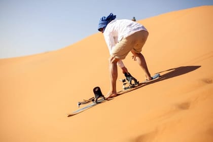Desert safari, Dune bashing, sandboarding, camel, ATV Option
