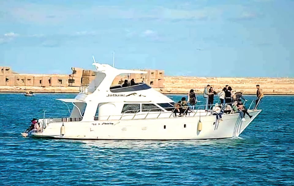 Yacht Tour and Beach Day in Alexandria, Egypt
