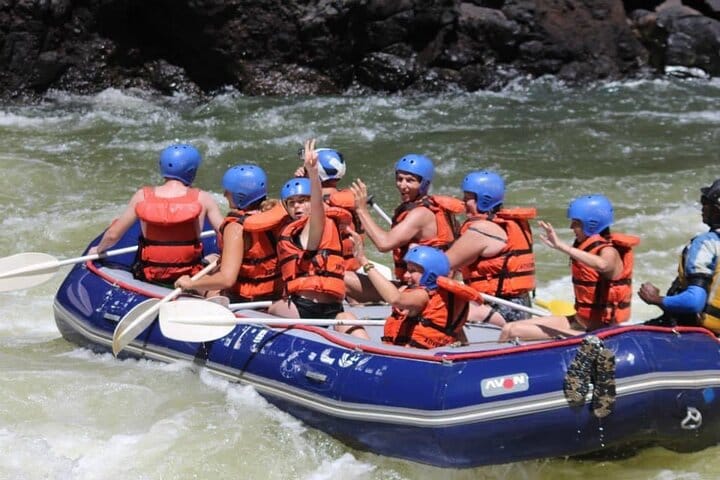 2 Day Zambezi Rafting Rhino Safari and Chobe National Park Tour