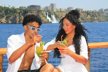 Antalya Pirate Boat Tour with Foam Party Soft Drinks & Transfer