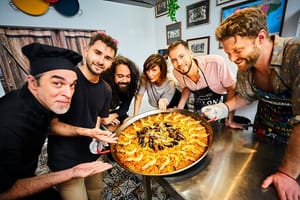 Barcelona Paella Cooking Class with Market Visit, Tapas, Sangria & Dessert 