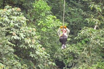 Canopy Zip Line Adventure at Hanging Bridges from San José