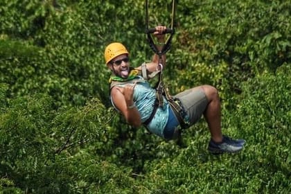 Dunn’s River Falls,Zip lining & horseback riding Combo tour from Montego Bay