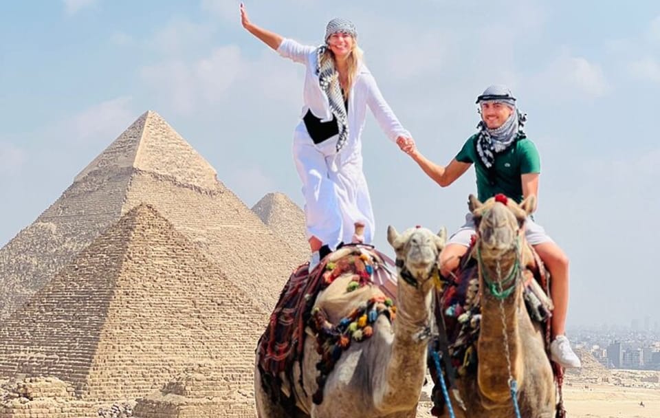 Hurghada to Cairo Private Tour Pyramids Grand Museum Camel Ride