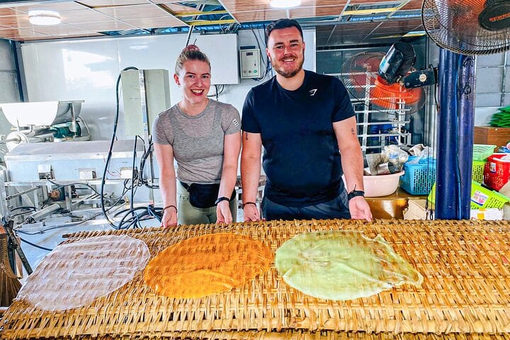Rice paper making on Tan Phong Village