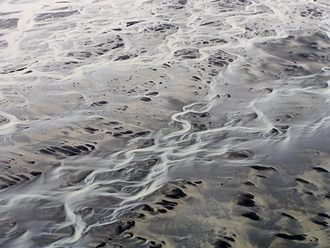 patterns of the river deltas