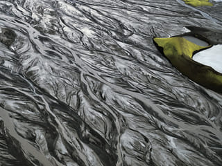 patterns of the river deltas