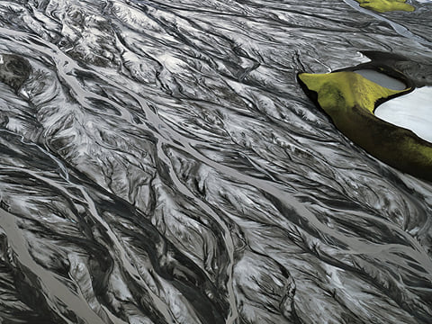 patterns of the river deltas