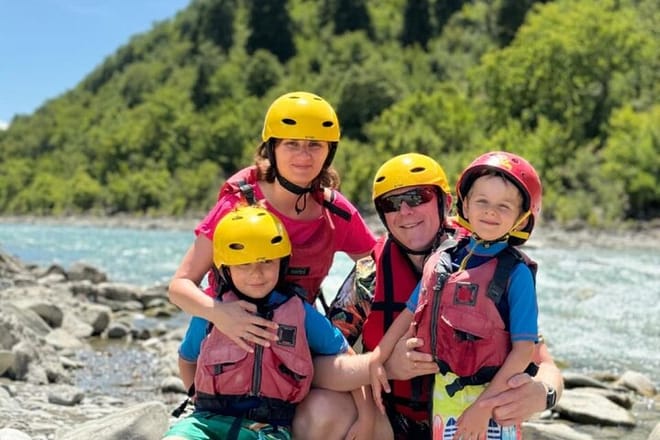 Family Rafting Vjosa River in Permet Albania photo 3