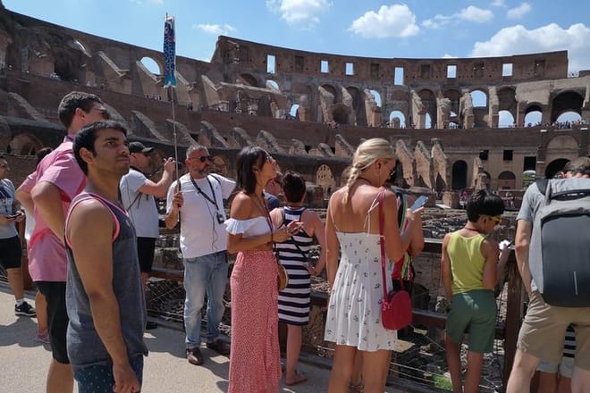 Our Guide Donato with the Arena Group.