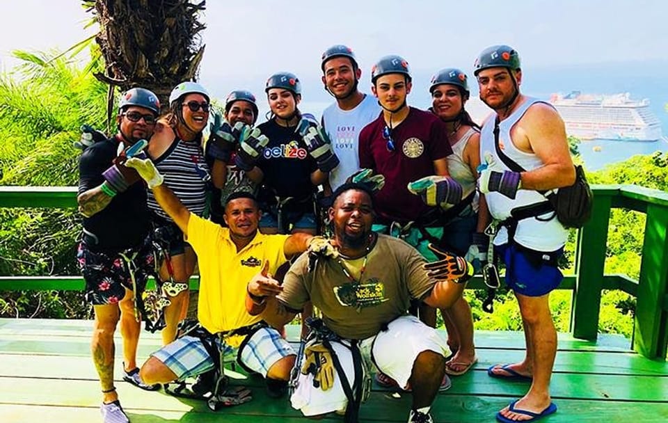 Zipline Adventure and Beach Break in Roatán, Honduras
