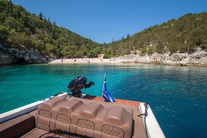 Ithaca Odyssey: Full-Day Cruise Hidden Beaches & Mythical Harbors