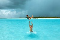 Bacalar Seven Color Lagoon Boat Adventure with Grill Option 4