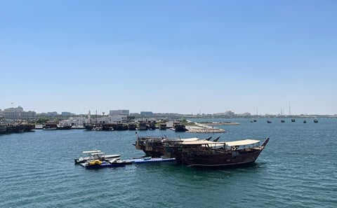 Dhow Boat Cruise with Sun Set at Al Safliya Island