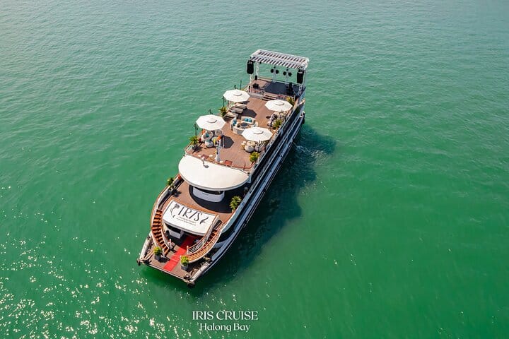 IRIS CRUISE - 5 Star Day Cruise - Halong Bay 1 Day - JACUZZI POOL